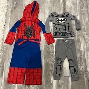 Disney Spider-Man Pajamas/GAP Batman pajamas